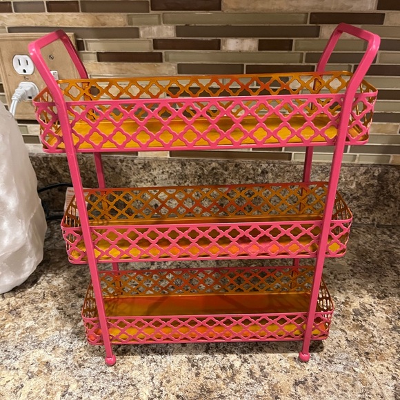 Pink and Gold 3-Tier Metal Counter Top Storage Organizer - Picture 6 of 16